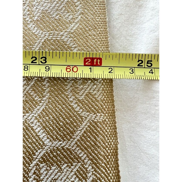 Michael Kors Women Scarf  MK Logo Gold/Cream Reversible 24”W X 72” L - Picture 10 of 11